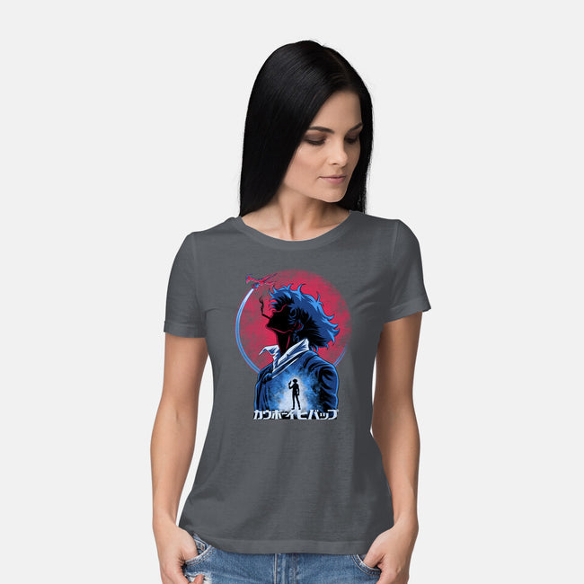 Spike Space Cowboy-Womens-Basic-Tee-rmatix