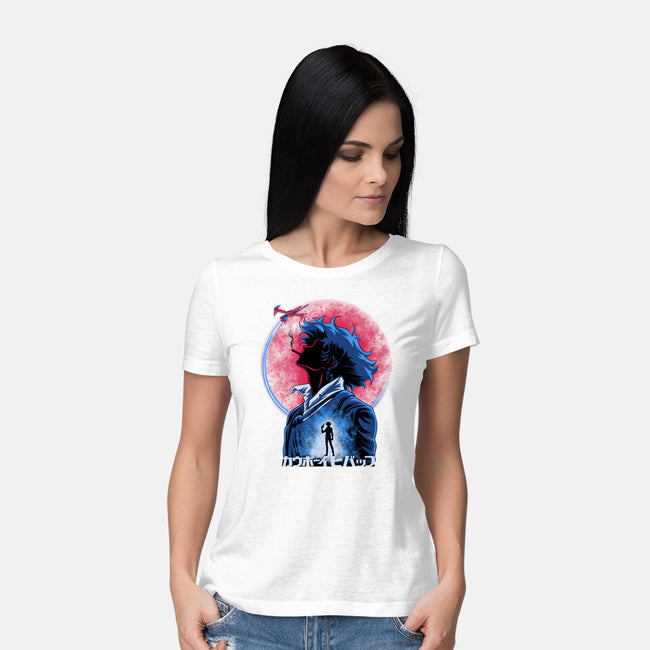 Spike Space Cowboy-Womens-Basic-Tee-rmatix