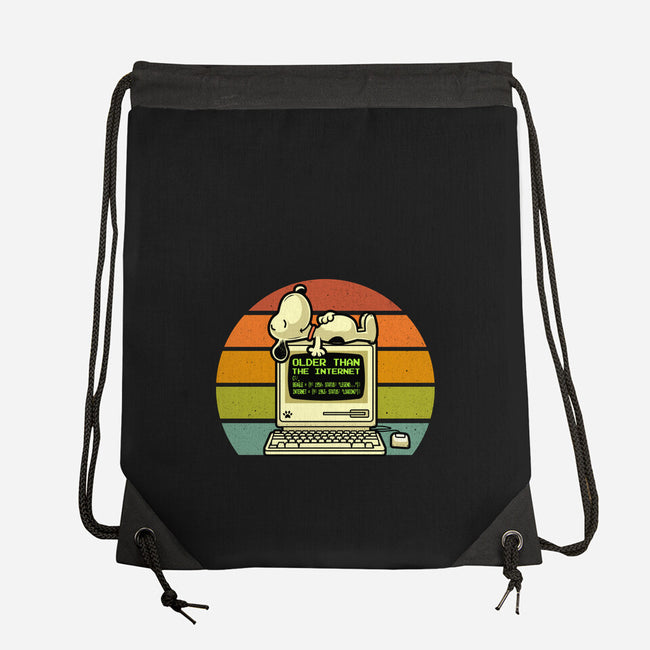 Pre Internet Beagle-None-Drawstring-Bag-erion_designs