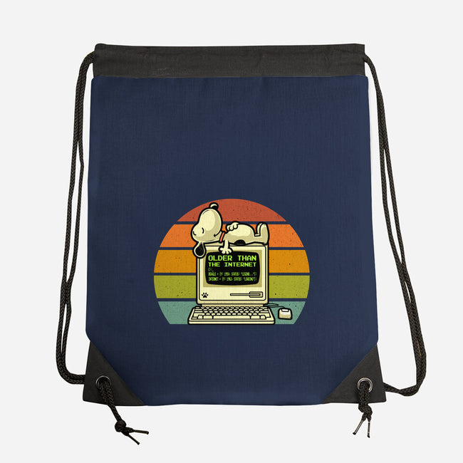 Pre Internet Beagle-None-Drawstring-Bag-erion_designs