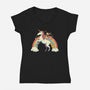 Unicorn Catana-Womens-V-Neck-Tee-vp021