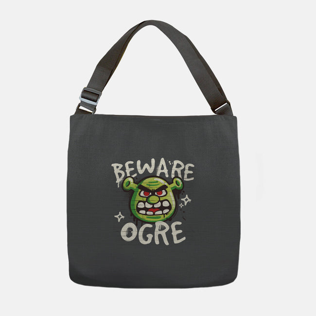 Beware Ogre-None-Adjustable Tote-Bag-NemiMakeit