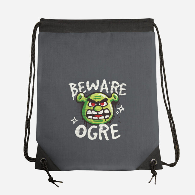 Beware Ogre-None-Drawstring-Bag-NemiMakeit