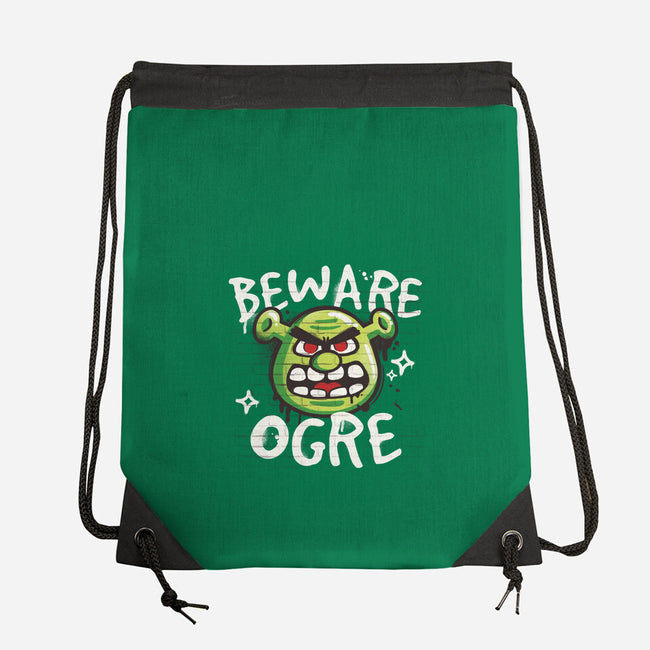Beware Ogre-None-Drawstring-Bag-NemiMakeit