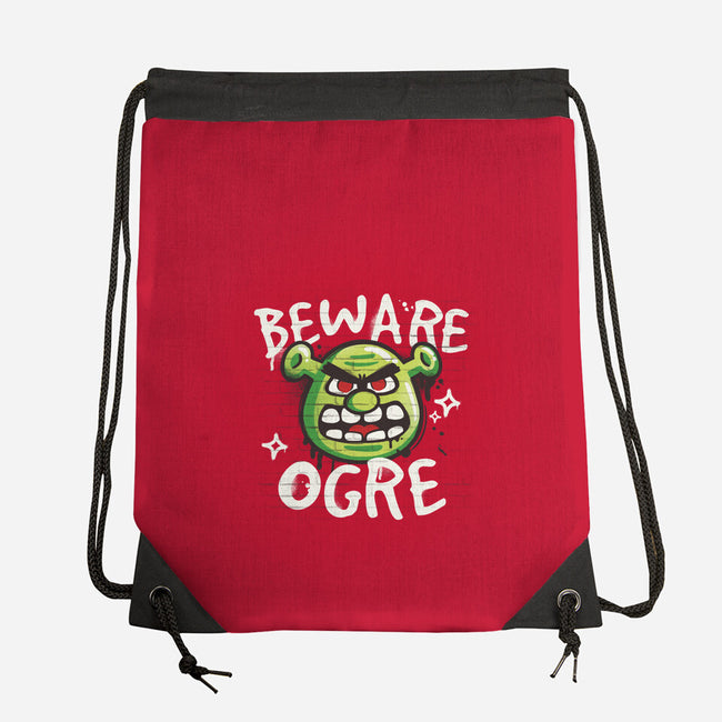 Beware Ogre-None-Drawstring-Bag-NemiMakeit