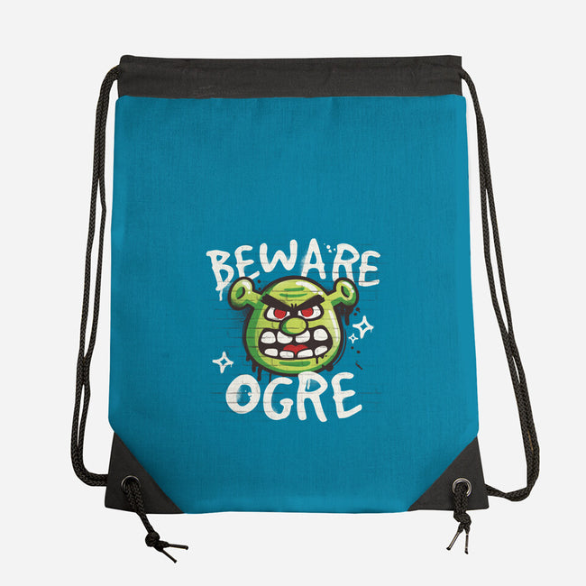 Beware Ogre-None-Drawstring-Bag-NemiMakeit