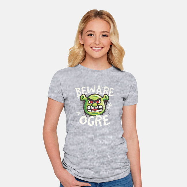 Beware Ogre-Womens-Fitted-Tee-NemiMakeit