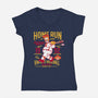 The Isotopes Legend-Womens-V-Neck-Tee-CarloJ1956