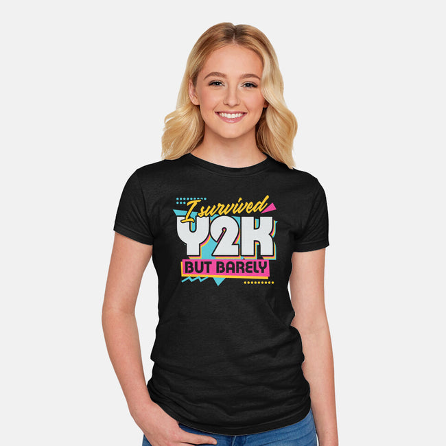 Y2K Vintage Quote-Womens-Fitted-Tee-Studio Mootant