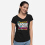 Y2K Vintage Quote-Womens-V-Neck-Tee-Studio Mootant