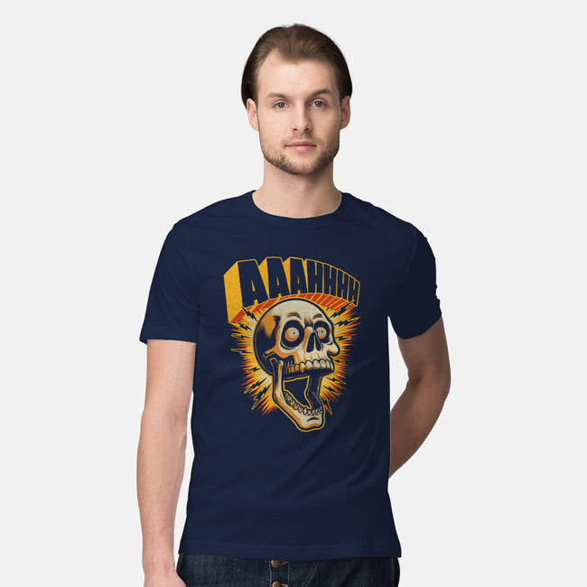 Skull Anxiety Scream-Mens-Premium-Tee-Studio Mootant