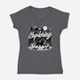 Cat Wilderness Exploration-Womens-V-Neck-Tee-Studio Mootant