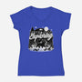 Cat Wilderness Exploration-Womens-V-Neck-Tee-Studio Mootant