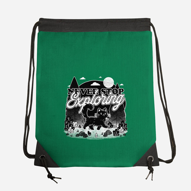 Cat Wilderness Exploration-None-Drawstring-Bag-Studio Mootant
