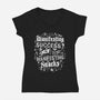 Manifesting Snacks-Womens-V-Neck-Tee-Nemons