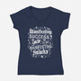 Manifesting Snacks-Womens-V-Neck-Tee-Nemons