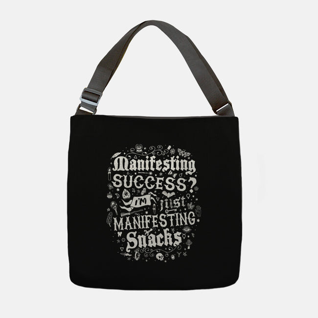 Manifesting Snacks-None-Adjustable Tote-Bag-Nemons