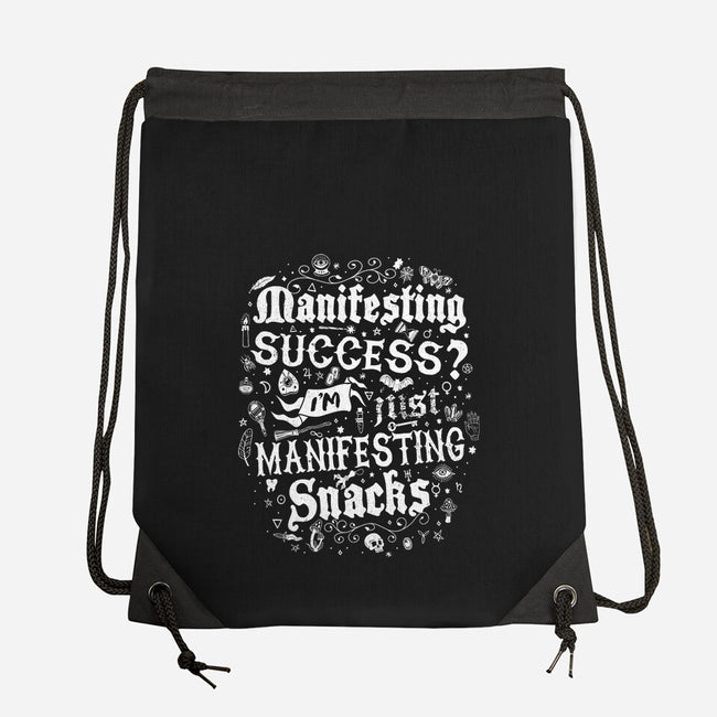 Manifesting Snacks-None-Drawstring-Bag-Nemons
