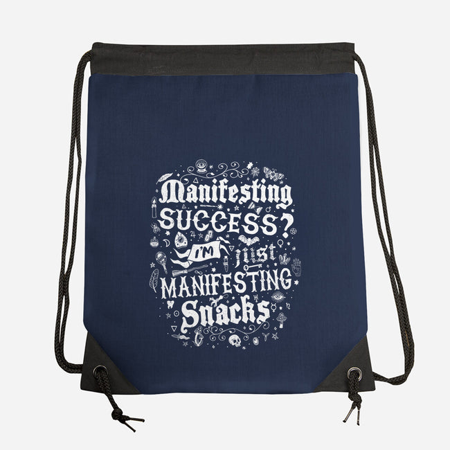 Manifesting Snacks-None-Drawstring-Bag-Nemons