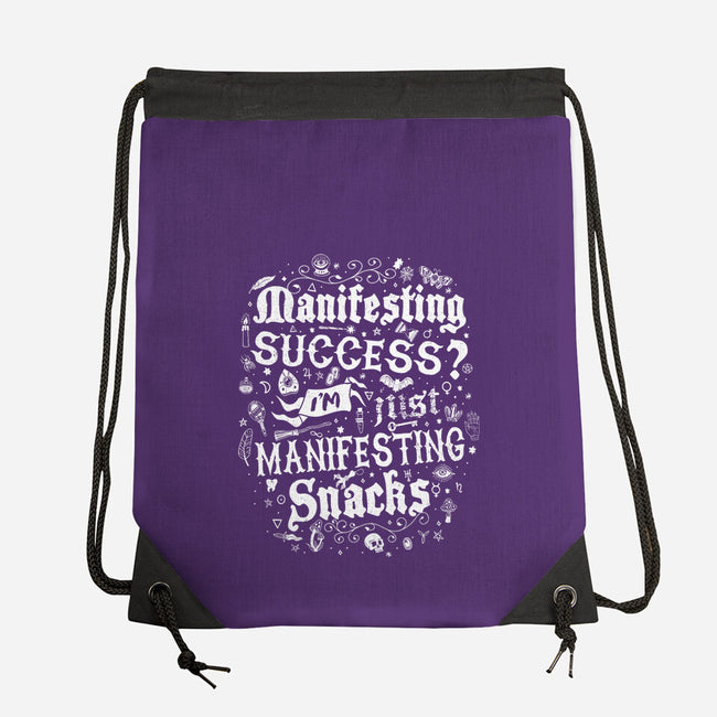 Manifesting Snacks-None-Drawstring-Bag-Nemons