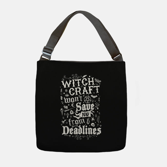 Witch Deadlines-None-Adjustable Tote-Bag-Nemons
