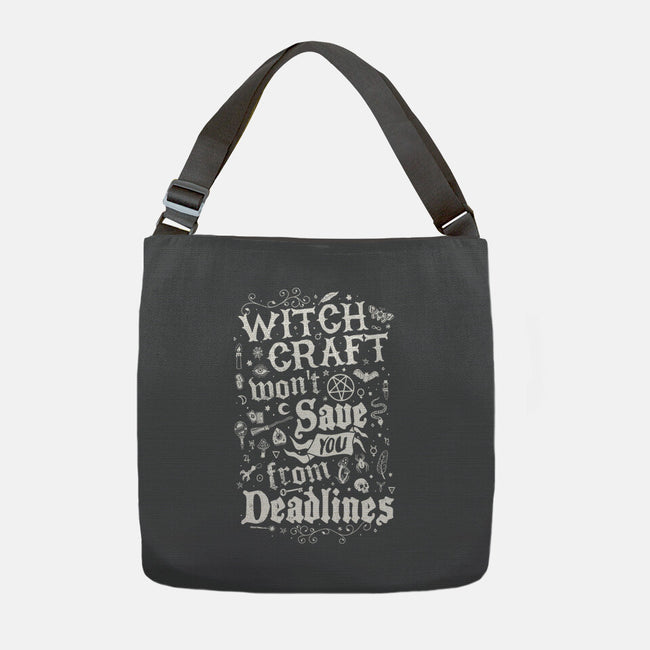 Witch Deadlines-None-Adjustable Tote-Bag-Nemons
