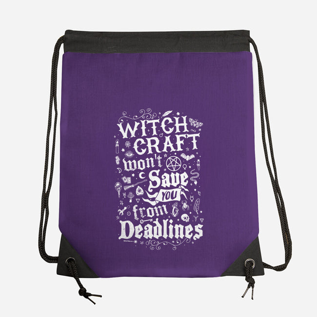 Witch Deadlines-None-Drawstring-Bag-Nemons