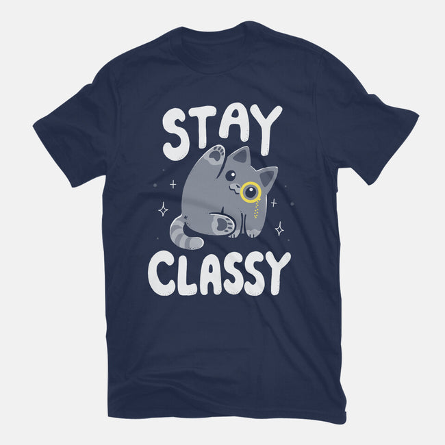 Stay Classy-Womens-Fitted-Tee-Vallina84