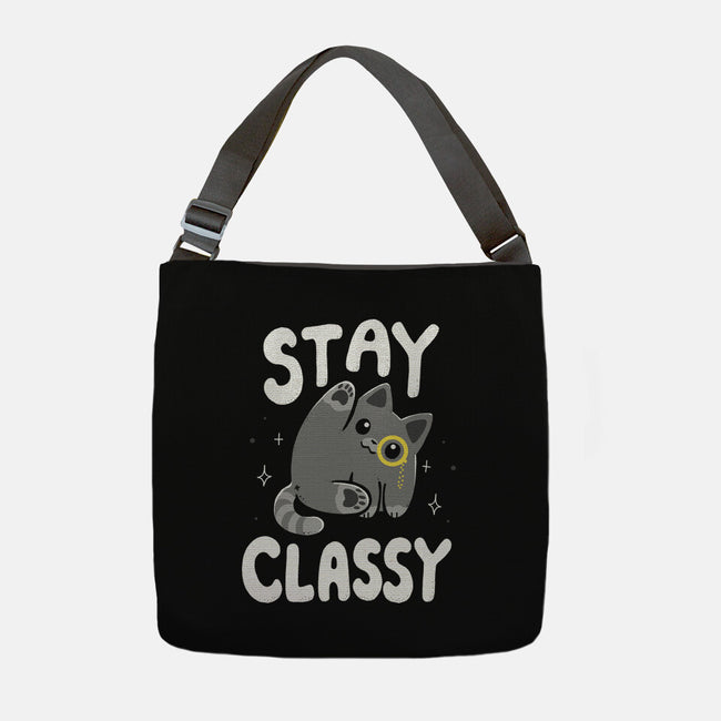 Stay Classy-None-Adjustable Tote-Bag-Vallina84
