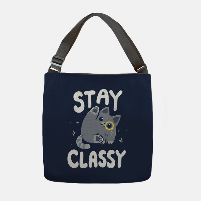 Stay Classy-None-Adjustable Tote-Bag-Vallina84