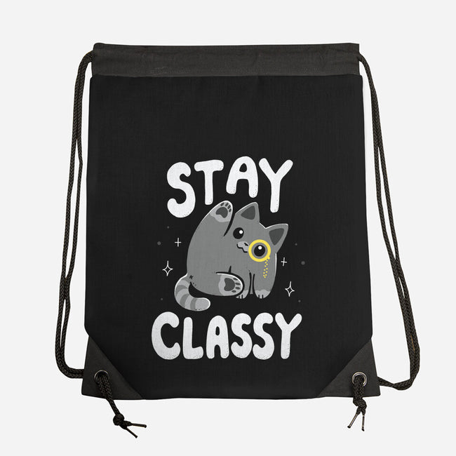 Stay Classy-None-Drawstring-Bag-Vallina84