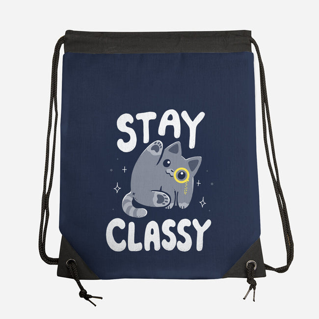 Stay Classy-None-Drawstring-Bag-Vallina84