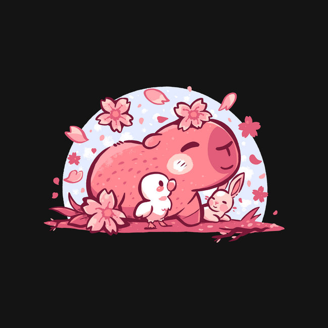 Pink Spring Friends-Womens-V-Neck-Tee-TechraNova