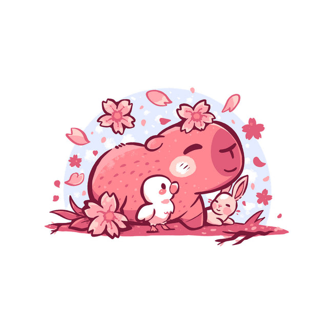 Pink Spring Friends-Womens-V-Neck-Tee-TechraNova