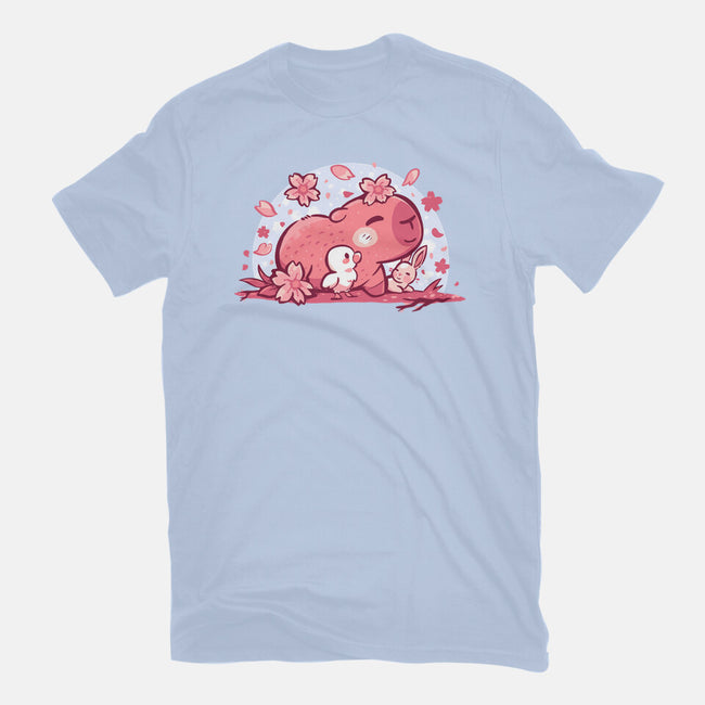 Pink Spring Friends-Womens-Fitted-Tee-TechraNova