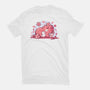 Pink Spring Friends-Womens-Fitted-Tee-TechraNova