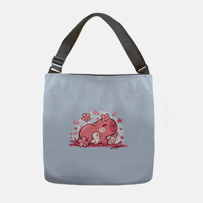 Pink Spring Friends-None-Adjustable Tote-Bag-TechraNova