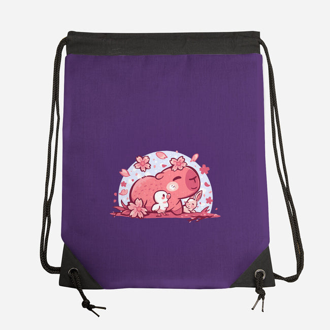 Pink Spring Friends-None-Drawstring-Bag-TechraNova