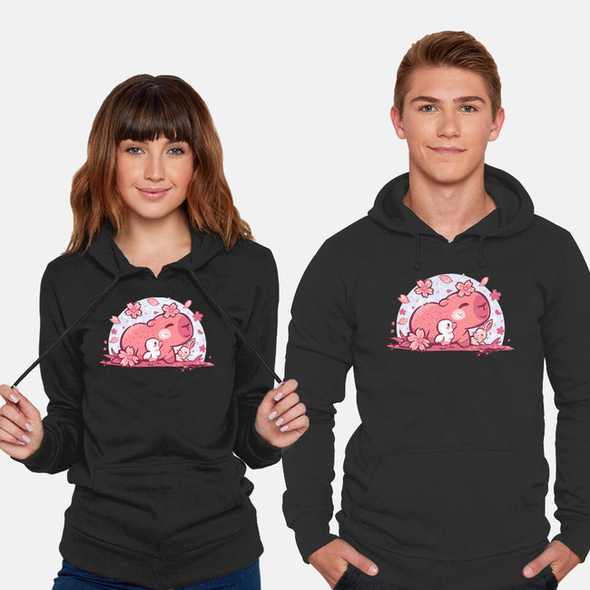 Pink Spring Friends-Unisex-Pullover-Sweatshirt-TechraNova