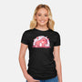Pink Spring Friends-Womens-Fitted-Tee-TechraNova