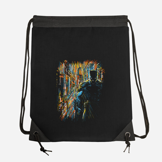 The Bat And The City-None-Drawstring-Bag-kharmazero