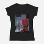 Daredevil No More-Womens-V-Neck-Tee-zascanauta