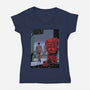Daredevil No More-Womens-V-Neck-Tee-zascanauta