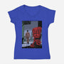 Daredevil No More-Womens-V-Neck-Tee-zascanauta