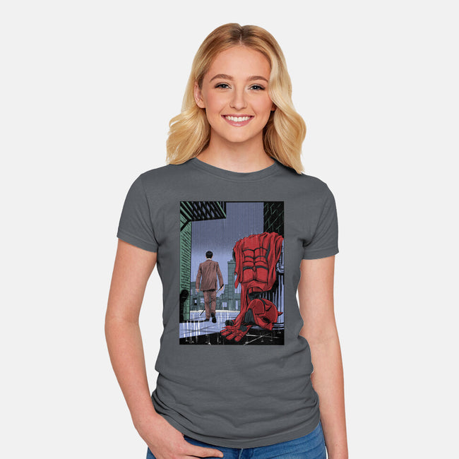 Daredevil No More-Womens-Fitted-Tee-zascanauta