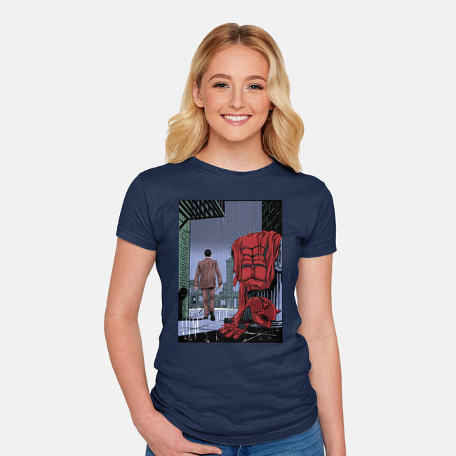 Daredevil No More-Womens-Fitted-Tee-zascanauta