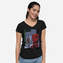 Daredevil No More-Womens-V-Neck-Tee-zascanauta