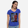 Daredevil No More-Womens-V-Neck-Tee-zascanauta