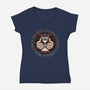 Time Is Currency-Womens-V-Neck-Tee-momma_gorilla
