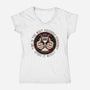 Time Is Currency-Womens-V-Neck-Tee-momma_gorilla